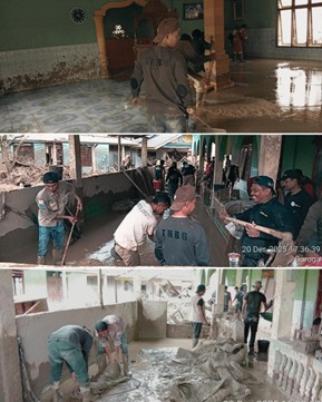 Balai TN Batang Gadis dan BBKSDA Sumut Bersama dalam Aksi Pembersihan Pascabencana di Tapanuli Selatan