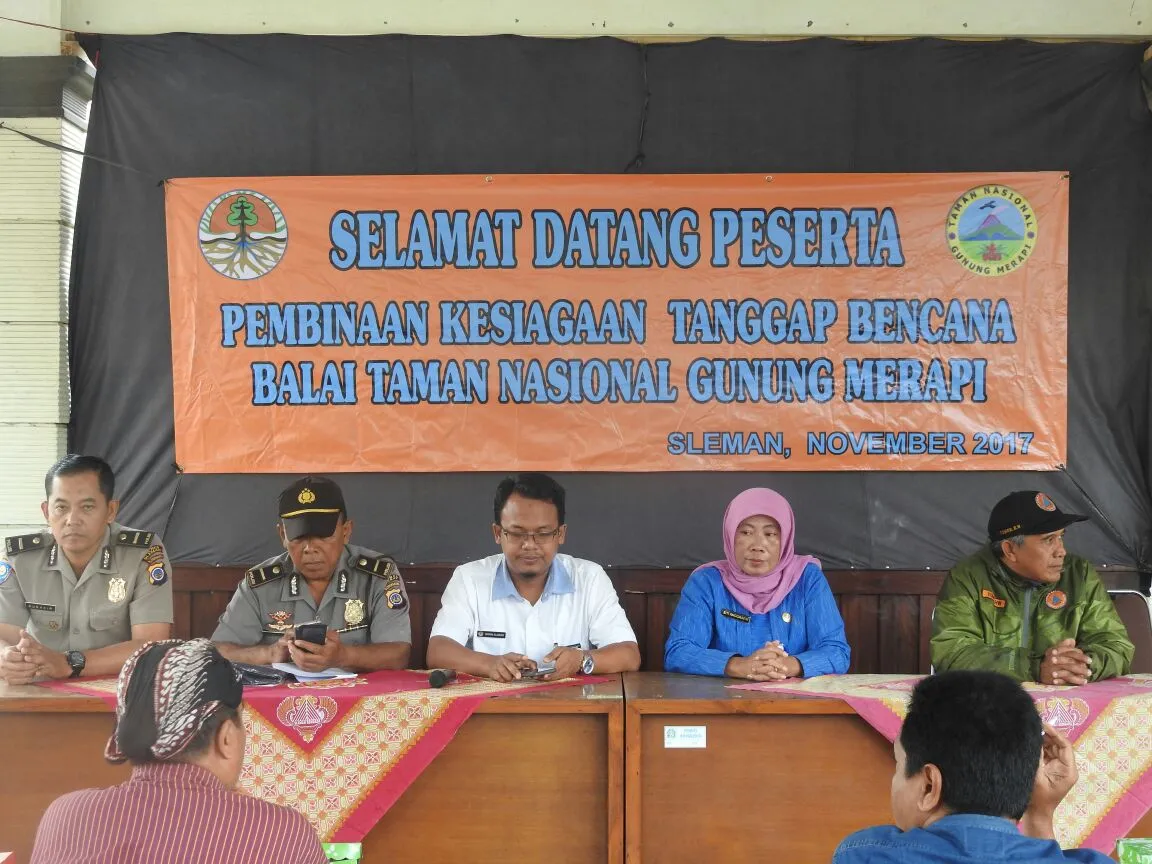 Banner Pembinaan Kesiapsiagaan Bencana Balai Taman Nasional Gunung Merapi 2017