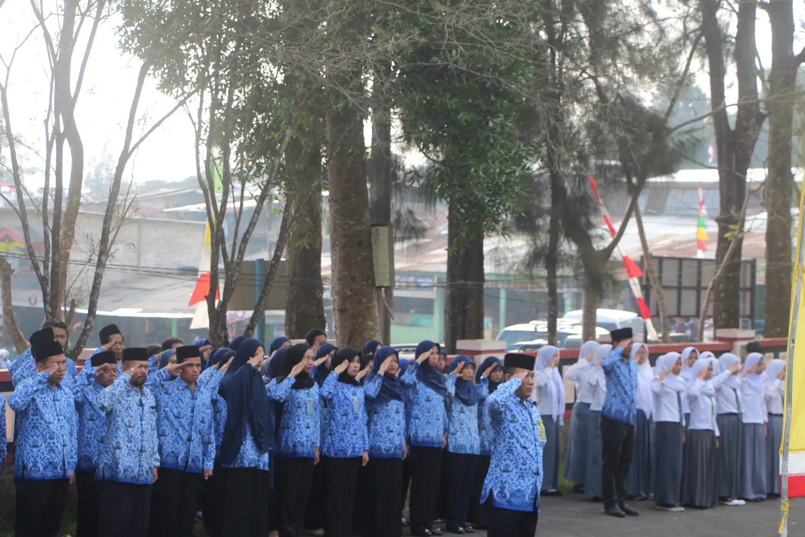 Banner Upacara Peringatan Kemerdekaan Gede Pangrango