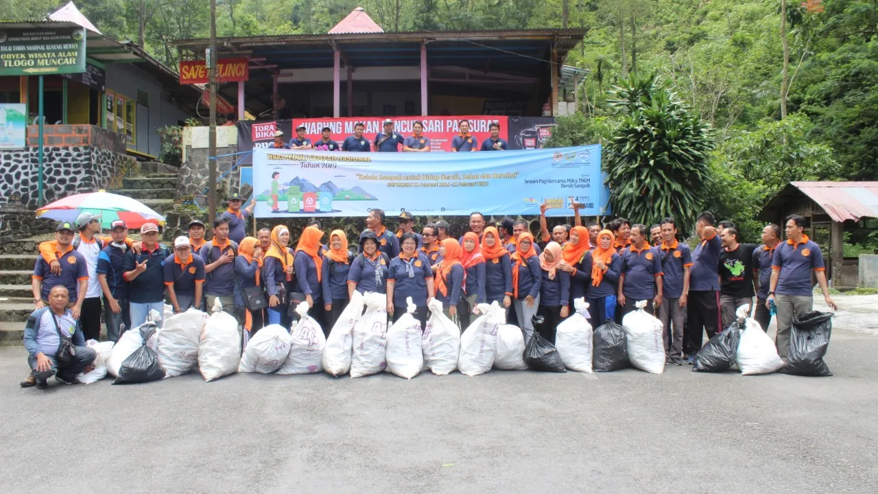 Banner 170 kg Sampah Berhasil Terkumpul di Kaliurang