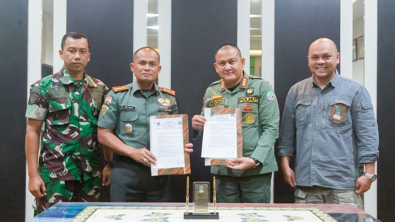 Banner Perkuat Pengamanan Aset Negara, Balai TN Meru Betiri dan Brigade Infanteri 9 Kostrad Tandatangani Kesepakatan Bersama