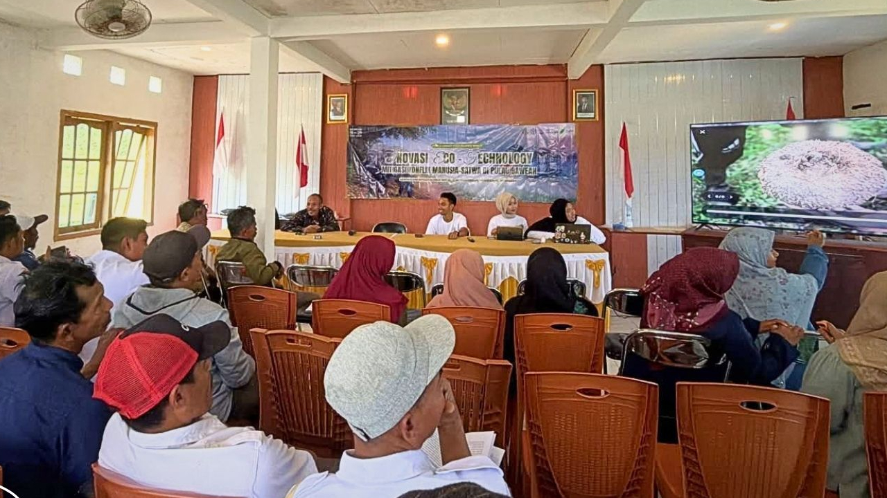 Banner Ikhtiar BBKSDA Jawa Timur, Yayasan Binaya Foundation, dan Masyarakat Membangun Zona Penyangga Satwa Liar di Bawean