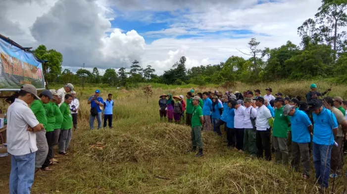 Banner Kerja Bersama Pulihkan Ekosistem TWA Seblat