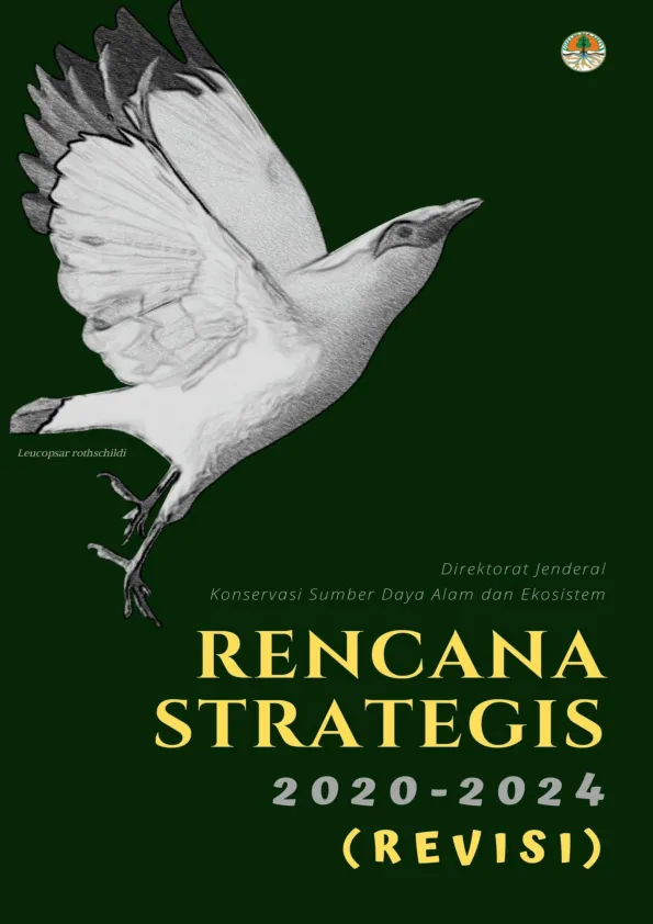 Cover Laporan Rencana Strategis Tahun 2020 - 2024 Direktorat Jenderal KSDAE (Revisi)