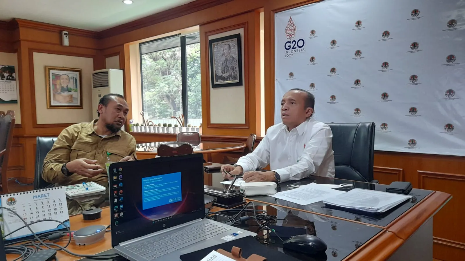 Banner Sambangi Jakarta, Balai TN Tesso Nilo Koordinasi dan Konsultasi