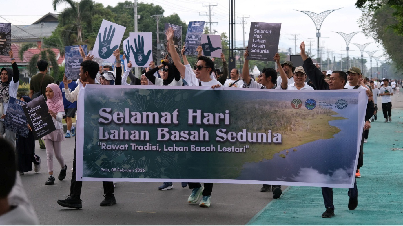 Banner BBTN Lore Lindu Kampanye Lahan Basah