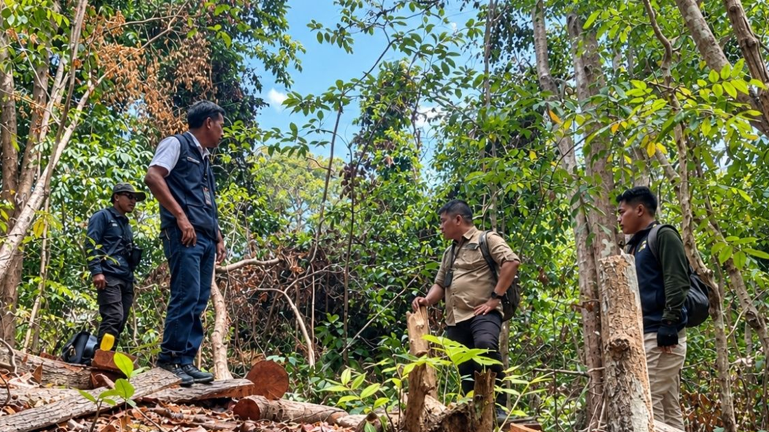 Banner Selain Rusa dan Anggrek, Tim Smart Patrol Juga Temukan Jejak Gergaji di Hutan Bawean
