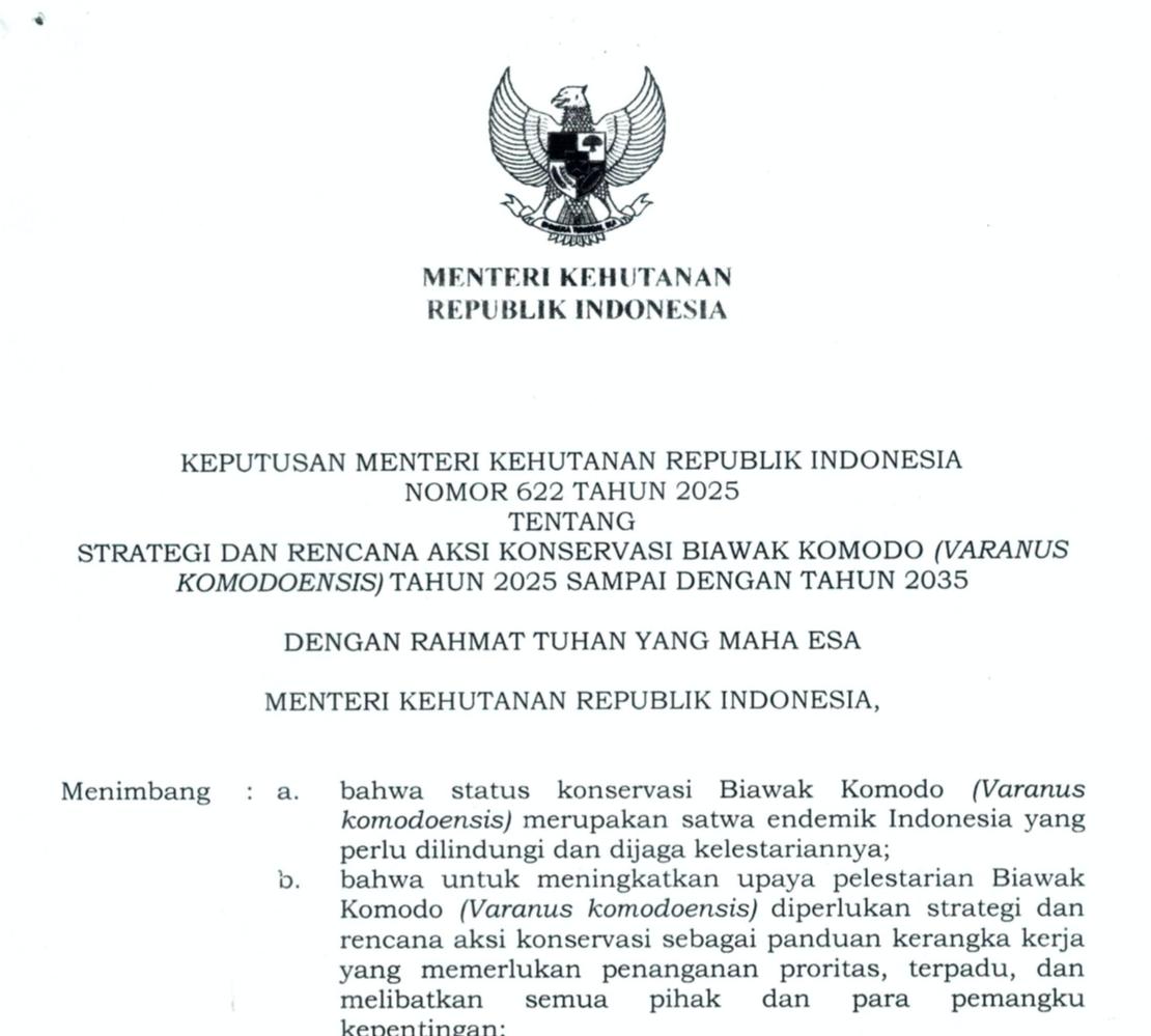 Dokumen SRAK SRAK Komodo (Varanus komodoensis)