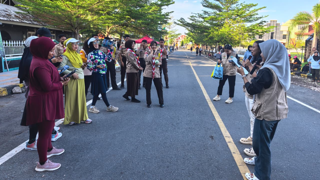 Banner Pramuka Saka Wanabakti Selayar Gelar Persami di Kantor TN Taka Bonerate