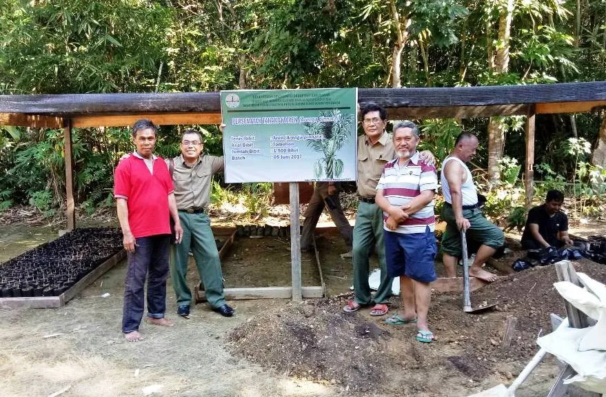 Banner Pelatihan Budidaya Tanaman Aren (Arenga Pinnata) Lingkup Staff BBTN Betung Kerihun dan Danau Sentarum