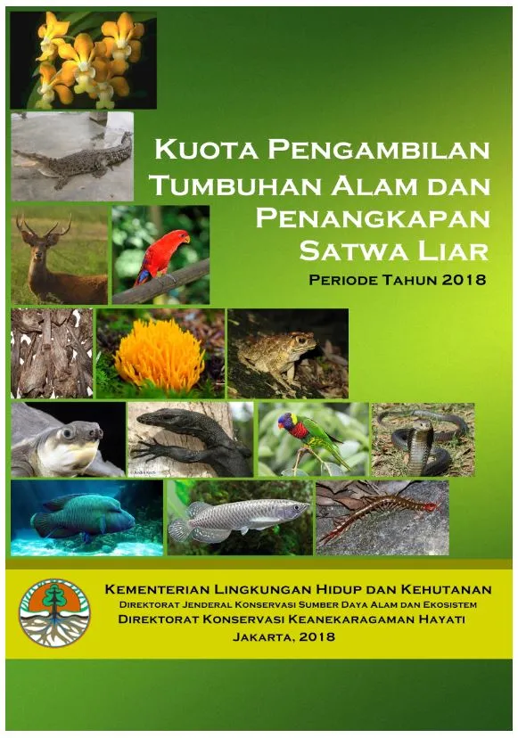 Laporan BUKU KUOTA TSL TAHUN 2018