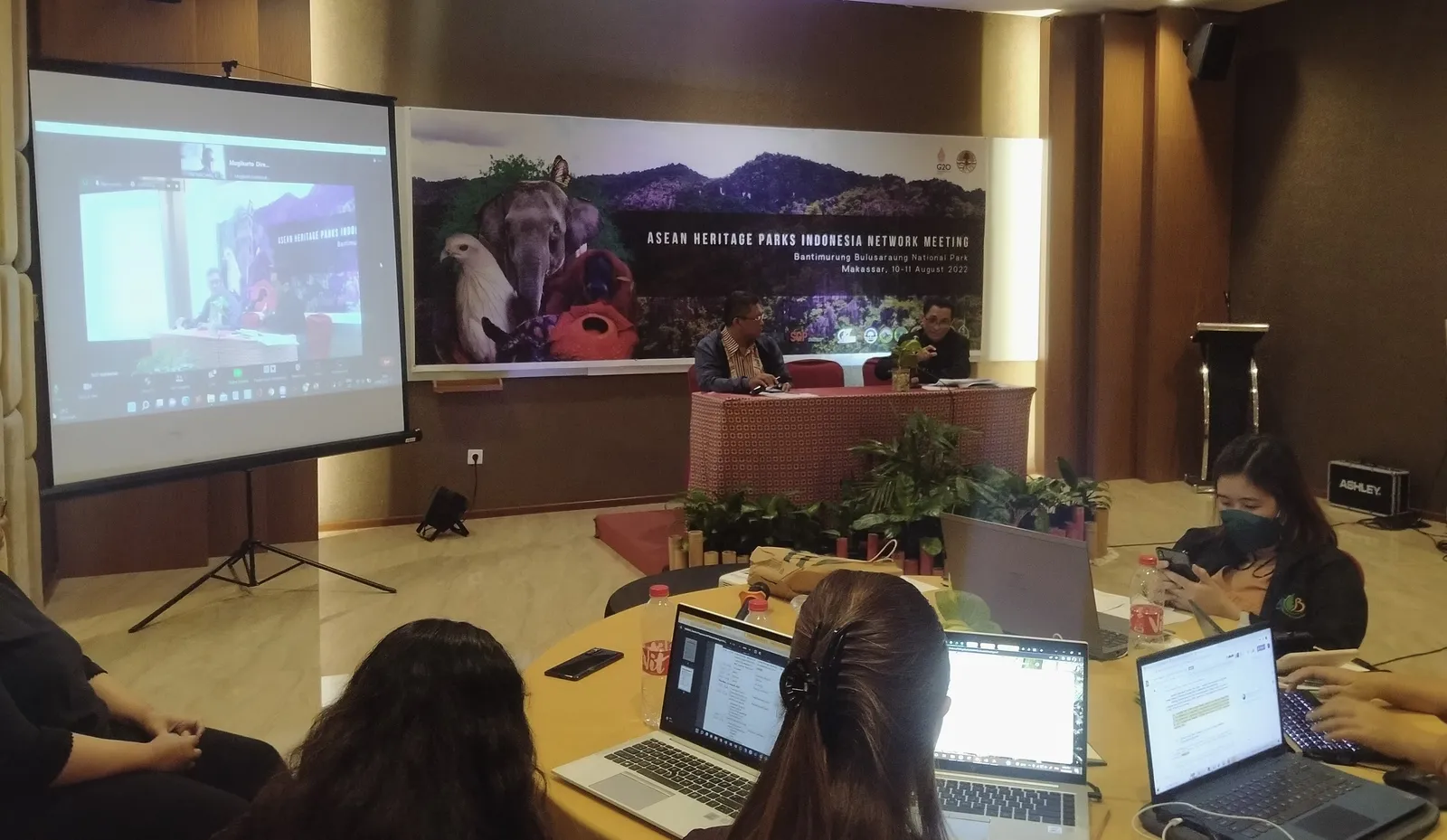 Banner Pengembangan Jejaring Kerja Pengelolaan ASEAN Heritage Park di Indonesia
