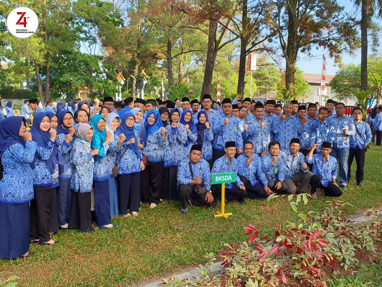 Banner Balai KSDA Kalimantan Selatan Apel Hari Kemerdekaan RI ke-74