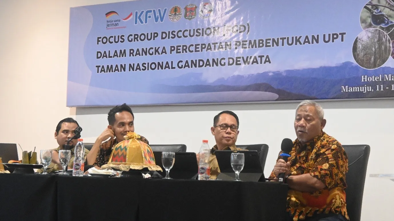 Banner FGD Percepatan Pembentukan UPT TNGD di Mamuju Hasilkan Rumusan Penting