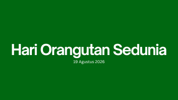 Banner Hari Orangutan Sedunia