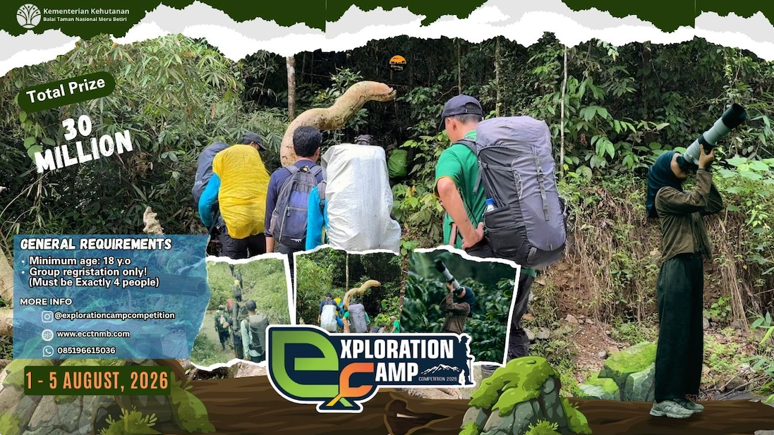 Banner Siap Berpetualang? Exploration Camp Competition 2026 Tantang Generasi Muda Taklukkan Jalur Bandealit – Sukamade!