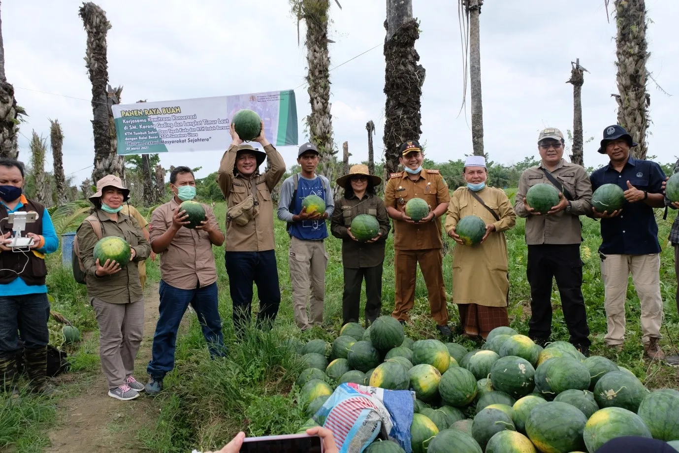 Banner Panen Raya Mitra Konservasi Binaan Balai Besar KSDA Sumatera Utara