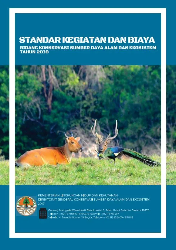 Laporan Standar Kegiatan dan Biaya Bidang KSDAE Tahun 2018