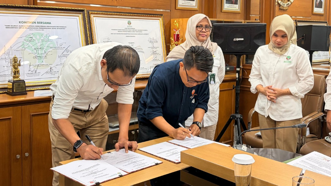 Banner Perkuat Fungsi Cagar Alam Teluk Adang, Balai KSDA Kalimantan Timur Jalin Kerja Sama dengan Yayasan Planet Urgensi Indonesia