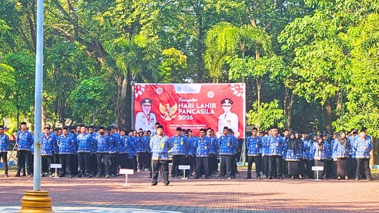 Banner Hari Lahir Pancasila, Rimbawan Jawa Timur Menyatukan Alam, Bangsa, dan Masa Depan