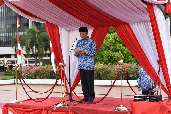 Banner Plt Dirjen KSDAE Pimpin Upacara Peringatan Hari Kelahiran Pancasila