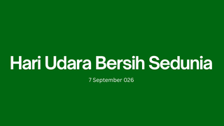 Banner Hari Udara Bersih Sedunia