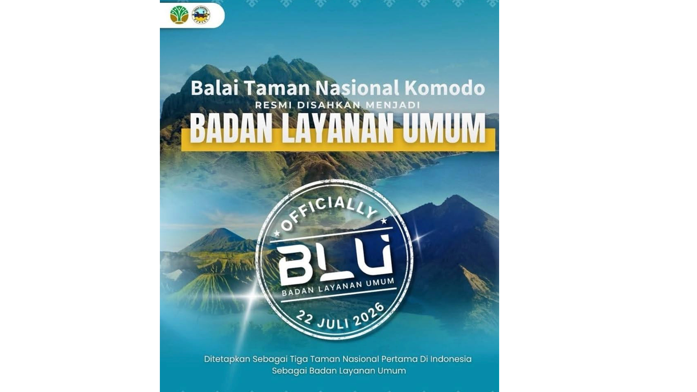 Banner Balai Taman Nasional Komodo Ditetapkan sebagai Satker PPK-BLU: Langkah Baru Memperkuat Layanan dan Konservasi