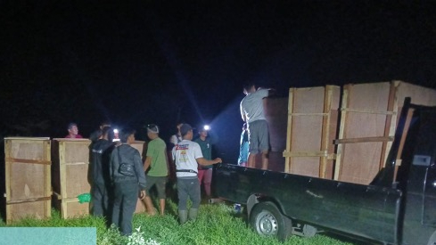 Banner Evakuasi, Translokasi, dan Pelepasliaran 40 Ekor Rusa Timor ke TN Baluran