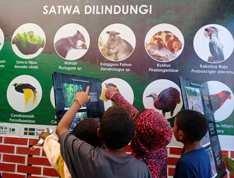 Banner Ramaikan Pameran Hari Lingkungan Hidup Sedunia, BBKSDA Papua Kampanye Satwa Liar Dilindungi