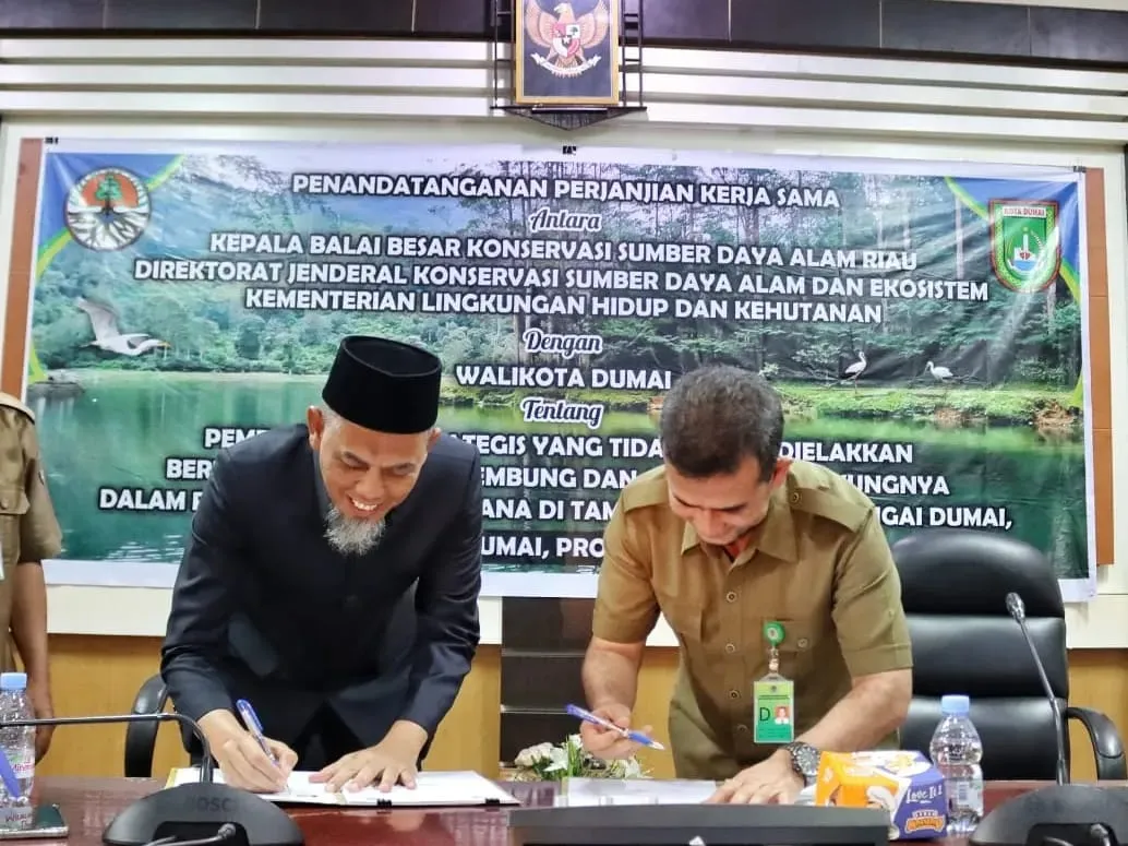 Banner BBKSDA Riau dan Walikota Dumai Sepakati Pembangunan Embung