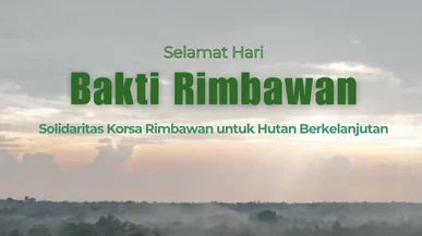 Banner kegiatan Hari Bakti Rimbawan
