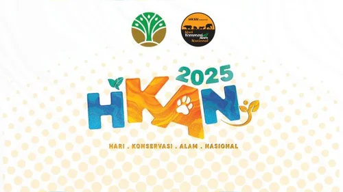 Banner kegiatan Hari Konservasi Alam Nasional (HKAN) Tahun 2025
