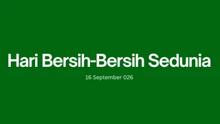 Banner kegiatan Hari Bersih-Bersih Sedunia
