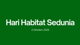 Banner kegiatan Hari Habitat Sedunia