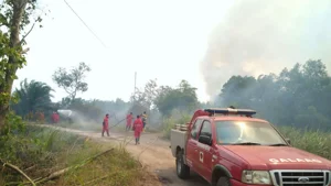 Banner Siaran Pers Prediksi Cuaca Bulan September Masih Kering, Manggala Agni Tetap Waspada